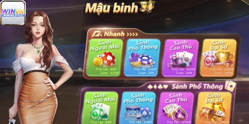 Trò chơi mậu binh online được yêu thích tại Winvn